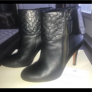 Coach Leather Ankle Boots. will ship with no box